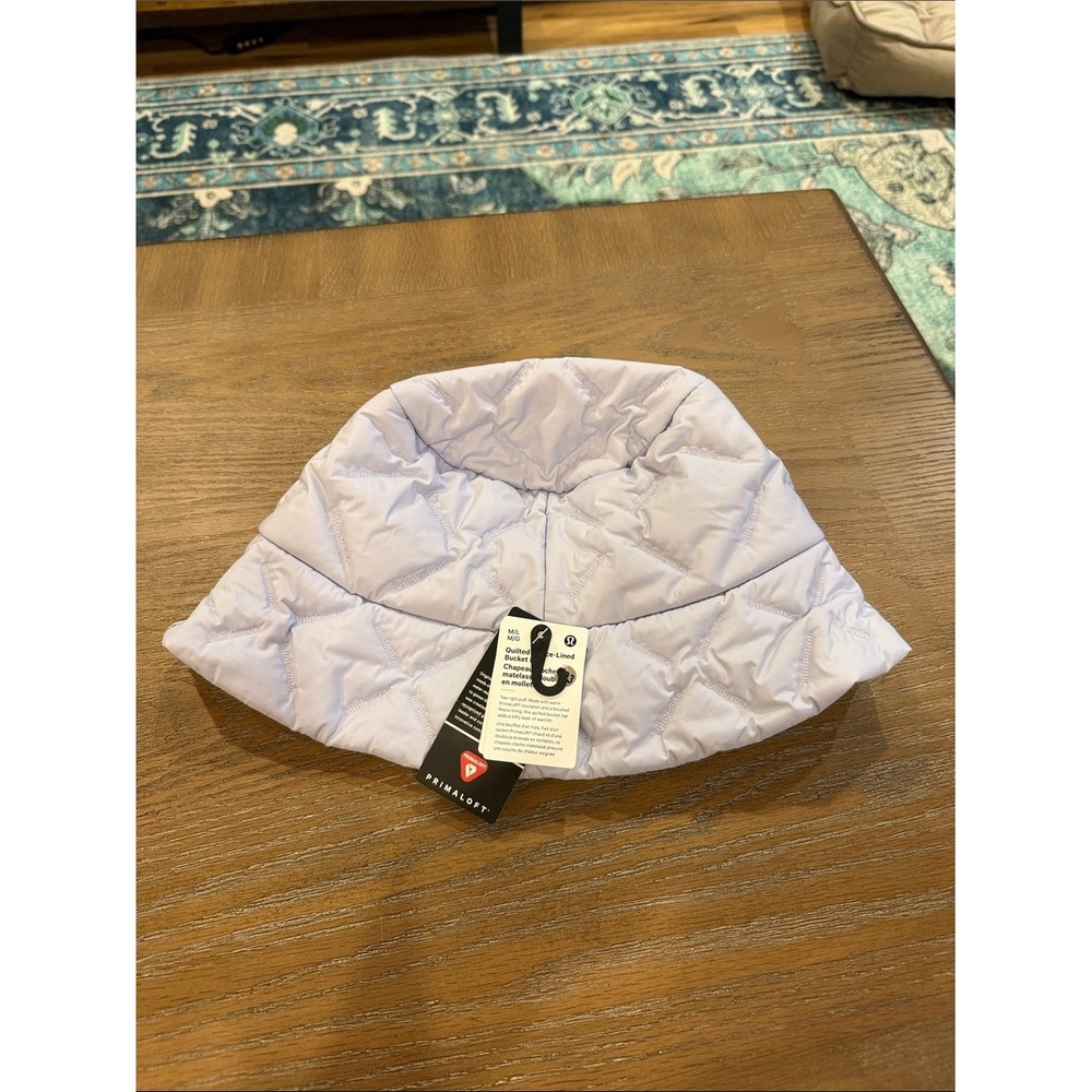 Lululemon‎ Athletica Quilted Fleece-Lined Bucket Hat Light Lilac M/L NEW